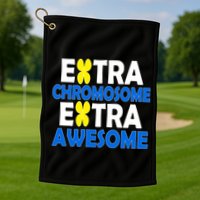 Extra Chromosome Extra Awesome Golf Towel