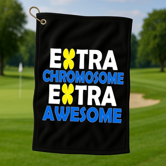 Extra Chromosome Extra Awesome Golf Towel