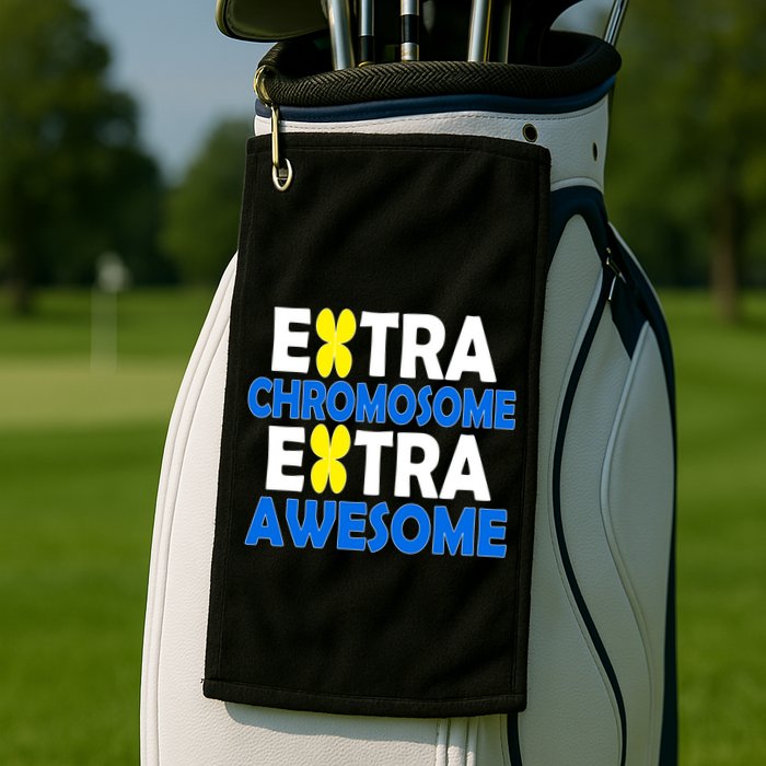 Extra Chromosome Extra Awesome Golf Towel