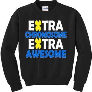 Extra Chromosome Extra Awesome Kids Sweatshirt