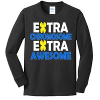 Extra Chromosome Extra Awesome Kids Long Sleeve Shirt