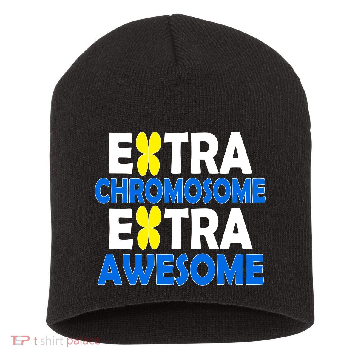 Extra Chromosome Extra Awesome Short Acrylic Beanie