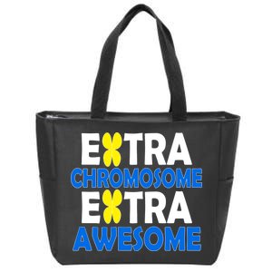 Extra Chromosome Extra Awesome Zip Tote Bag