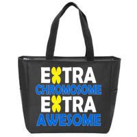 Extra Chromosome Extra Awesome Zip Tote Bag