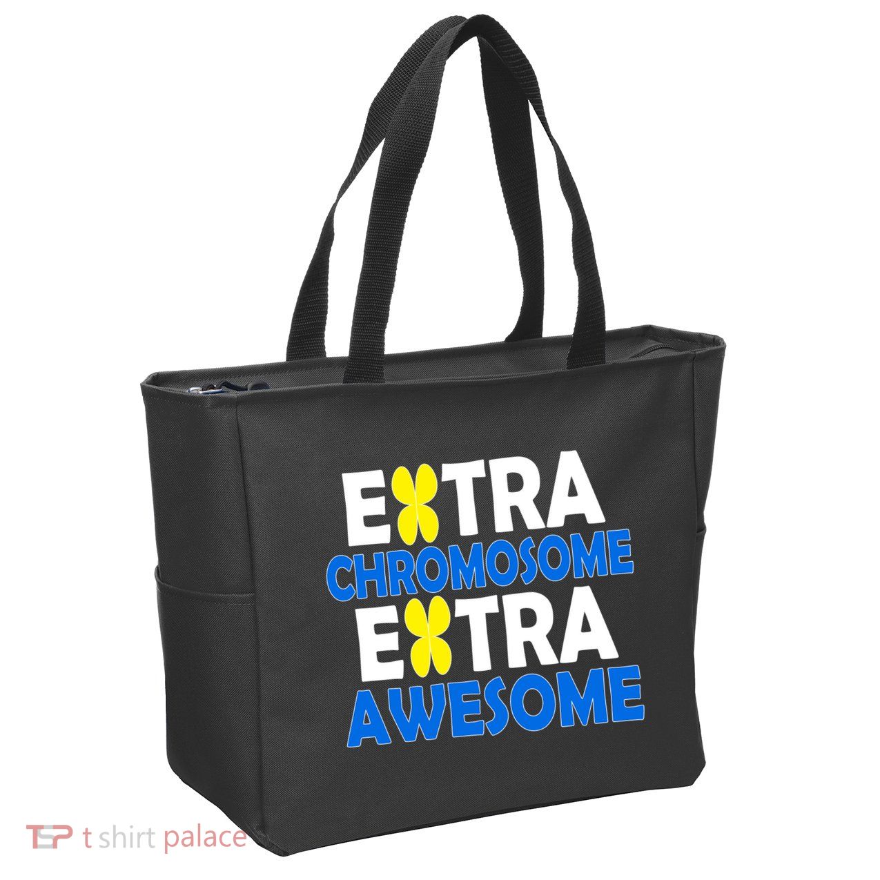Extra Chromosome Extra Awesome Zip Tote Bag