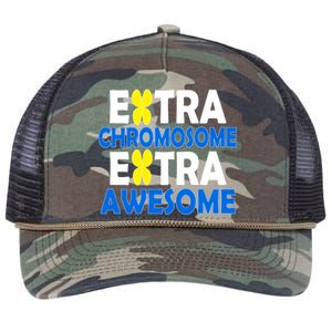 Extra Chromosome Extra Awesome Retro Rope Trucker Hat Cap