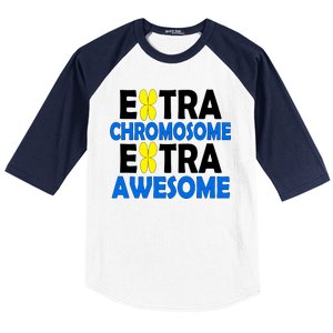 Extra Chromosome Extra Awesome Baseball Sleeve Shirt