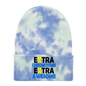 Extra Chromosome Extra Awesome Tie Dye 12in Knit Beanie