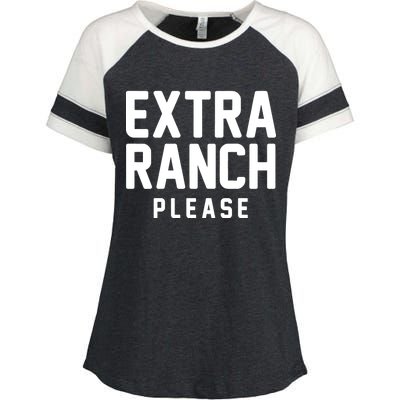 Extra Ranch Please Enza Ladies Jersey Colorblock Tee