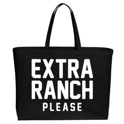 Extra Ranch Please Cotton Canvas Jumbo Tote