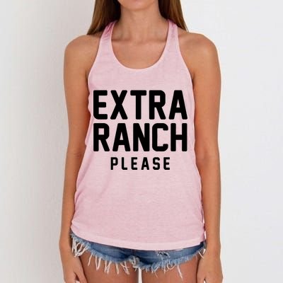 Extra Ranch Please Women's Knotted Racerback Tank