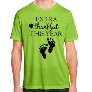 Extra Thankful This Year Pregnancy Adult ChromaSoft Performance T-Shirt