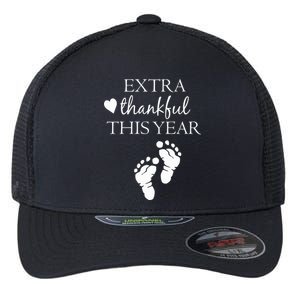 Extra Thankful This Year Pregnancy Flexfit Unipanel Trucker Cap