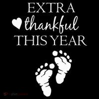 Extra Thankful This Year Pregnancy 16 in Basic Backpack