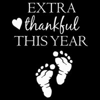 Extra Thankful This Year Pregnancy Youth Performance Sprint T-Shirt