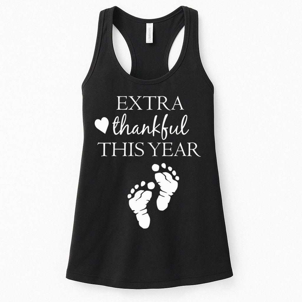 Extra Thankful This Year Pregnancy Womens Tank Top