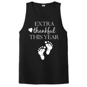 Extra Thankful This Year Pregnancy PosiCharge Competitor Tank