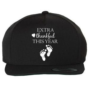 Extra Thankful This Year Pregnancy Wool Snapback Cap