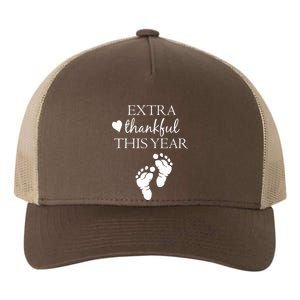 Extra Thankful This Year Pregnancy Yupoong Adult 5-Panel Trucker Hat