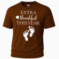 Extra Thankful This Year Pregnancy Cooling Performance Crew T-Shirt