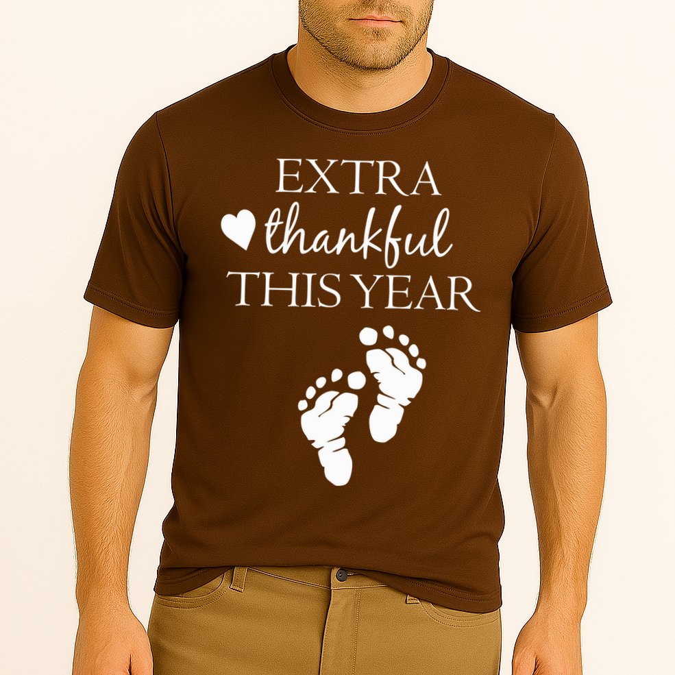 Extra Thankful This Year Pregnancy Cooling Performance Crew T-Shirt