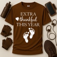 Extra Thankful This Year Pregnancy Cooling Performance Crew T-Shirt
