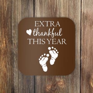 Extra Thankful This Year Pregnancy Coaster