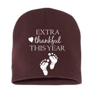 Extra Thankful This Year Pregnancy Short Acrylic Beanie