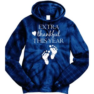 Extra Thankful This Year Pregnancy Tie Dye Hoodie