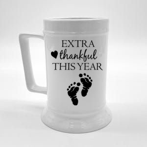 Extra Thankful This Year Pregnancy Beer Stein