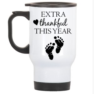 Extra Thankful This Year Pregnancy Stainless Steel Travel Mug