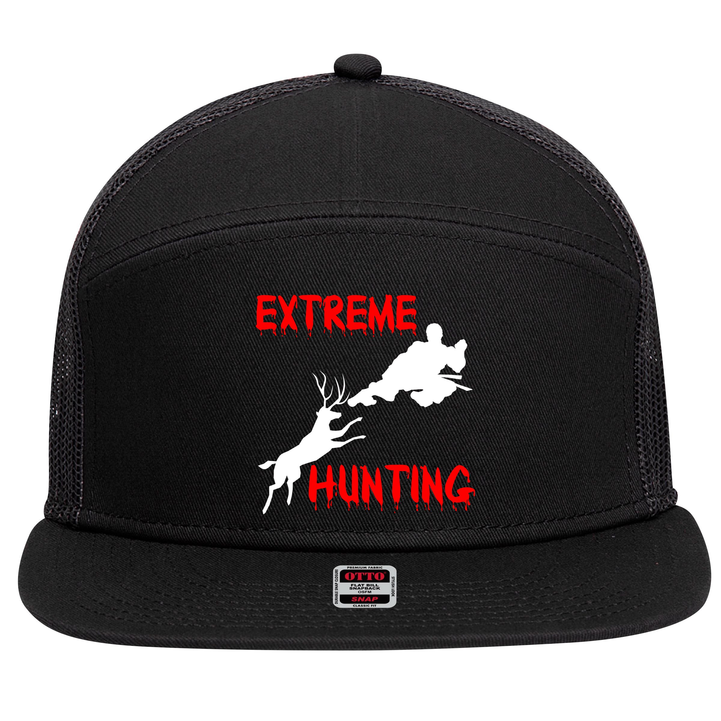 Extreme Hunting 7 Panel Mesh Trucker Snapback Hat