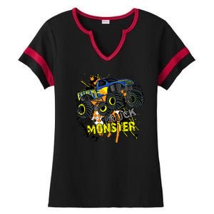 Extreme Monster Truck Ladies Halftime Notch Neck Tee