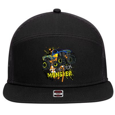 Extreme Monster Truck 7 Panel Mesh Trucker Snapback Hat