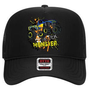 Extreme Monster Truck High Crown Mesh Back Trucker Hat