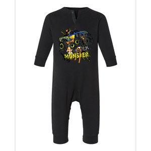 Extreme Monster Truck Infant Fleece One Piece