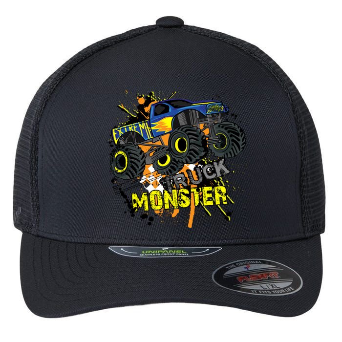 Extreme Monster Truck Flexfit Unipanel Trucker Cap