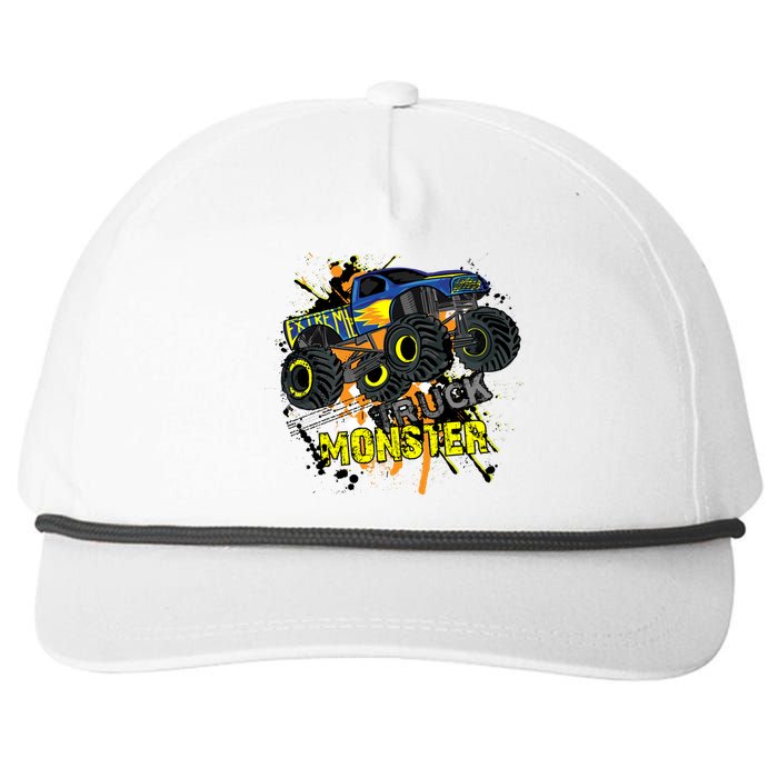 Extreme Monster Truck Snapback Five-Panel Rope Hat