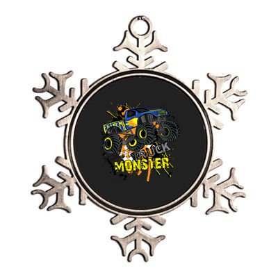 Extreme Monster Truck Metallic Star Ornament