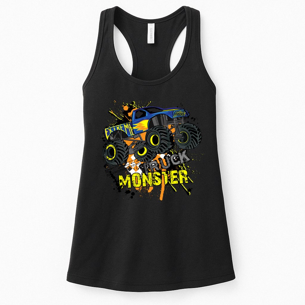 Extreme Monster Truck Womens Tank Top