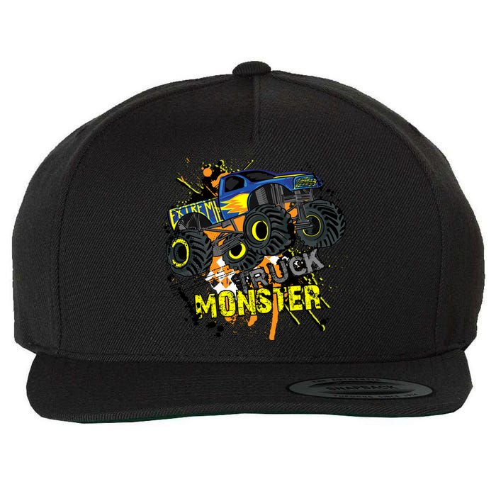 Extreme Monster Truck Wool Snapback Cap