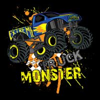 Extreme Monster Truck Kids T-Shirt