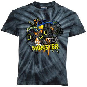 Extreme Monster Truck Kids Tie-Dye T-Shirt