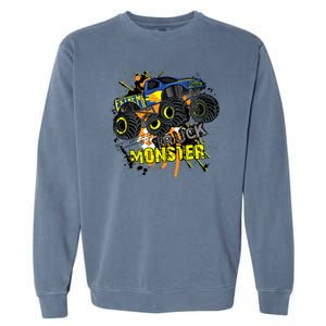 Extreme Monster Truck Garment-Dyed Sweatshirt