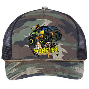 Extreme Monster Truck Retro Rope Trucker Hat Cap