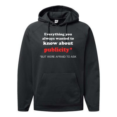 Everything You Always Wanted To Know About Publicity Performance Fleece Hoodie