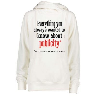 Everything You Always Wanted To Know About Publicity Womens Funnel Neck Pullover Hood