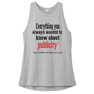 Everything You Always Wanted To Know About Publicity Ladies PosiCharge Tri-Blend Wicking Tank