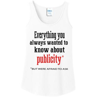 Everything You Always Wanted To Know About Publicity Ladies Essential Tank