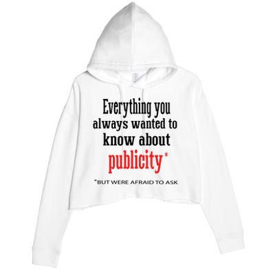 Everything You Always Wanted To Know About Publicity Crop Fleece Hoodie